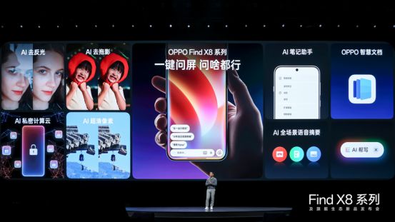 抓拍神器AI加持：OPPO发布影像旗舰FindX8实现AI一键问屏(图4)