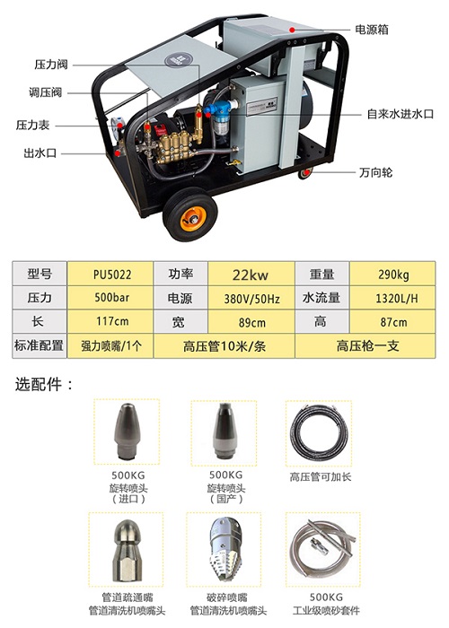 z6尊龙·凯时：釜罐除锈工业级电动高压清洗机(图1)