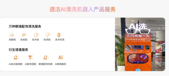z6尊龙·凯时：北京商场现遇洁AI首饰眼镜清洗机器人宇树春晚亮相后机器人产业加速商业化(图3)
