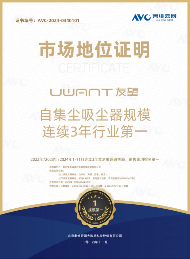 尊龙凯时网站：市场第一的吸尘器品牌推荐：友望凭什么连续3年稳坐榜首？